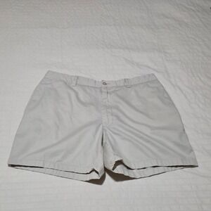 Club Room Shorts Mens Size 36 Stretch 9" Inseam Casual Chino Preppy White Golf
